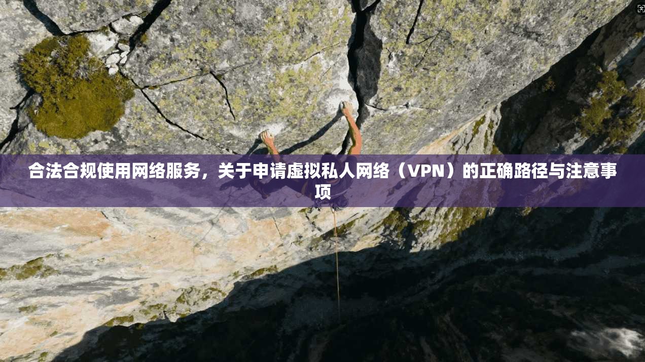 合法合规使用网络服务，关于申请虚拟私人网络（VPN）的正确路径与注意事项