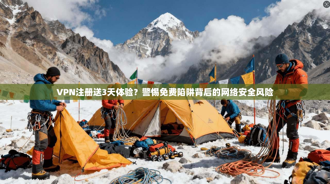 VPN注册送3天体验？警惕免费陷阱背后的网络安全风险
