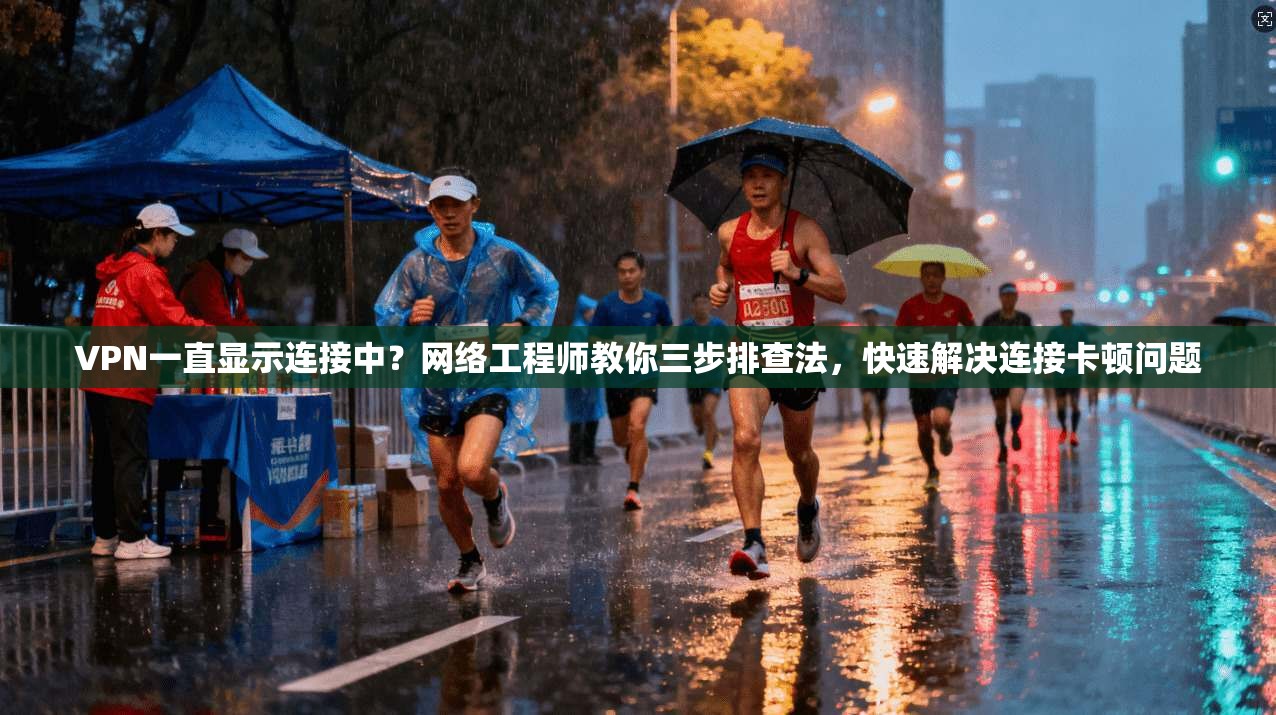 VPN一直显示连接中？网络工程师教你三步排查法，快速解决连接卡顿问题