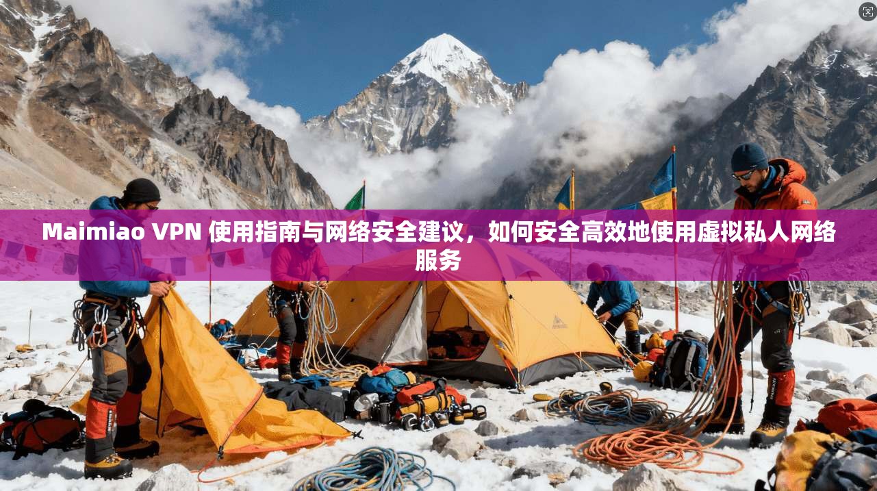 Maimiao VPN 使用指南与网络安全建议，如何安全高效地使用虚拟私人网络服务